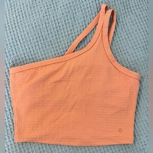 TAVI cropped single shoulder bra top